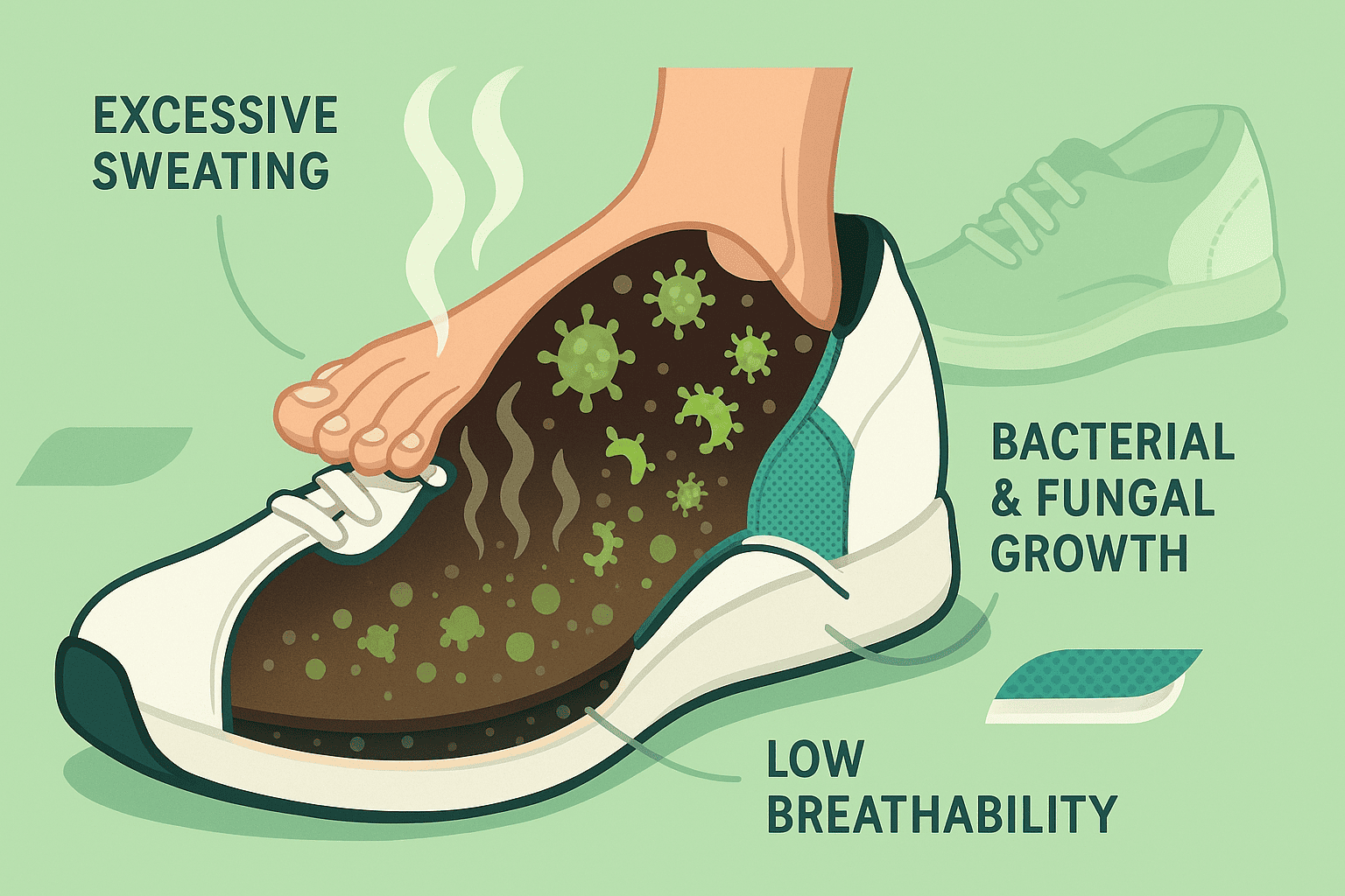 چرا کفش‌ها بو می‌گیرند؟ (دلایل علمی و رایج)