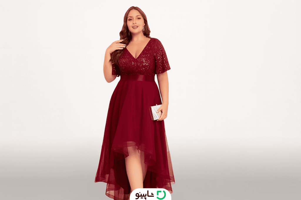 مدل لباس مجلسی برای افراد چاق و قد کوتاه - شاپینو